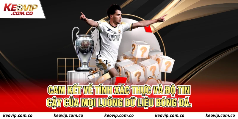 Cam kết về tính xác thực và độ tin cậy của mọi luồng dữ liệu bóng đá.