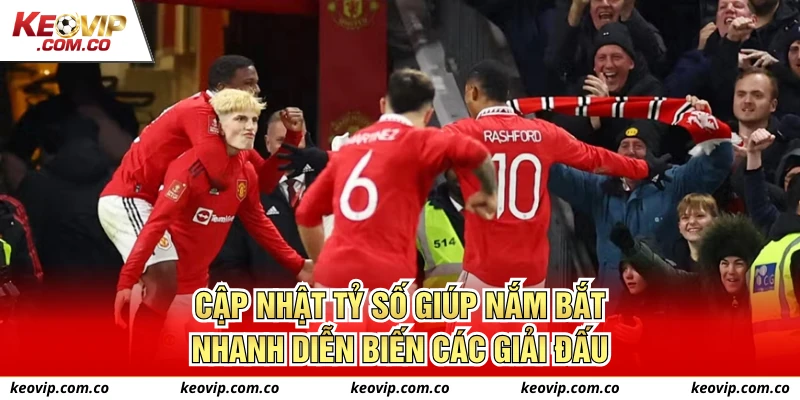 Cập nhật tỷ số giúp nắm bắt nhanh diễn biến các giải đấu