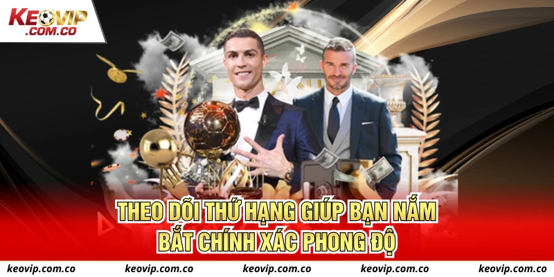 Theo dõi thứ hạng giúp bạn nắm bắt chính xác phong độ